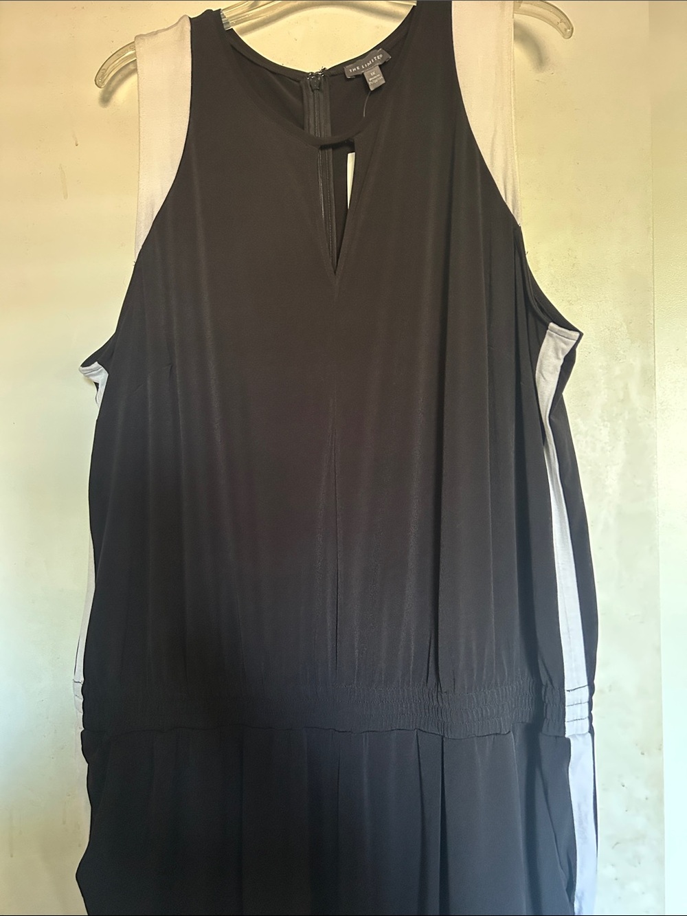 The Limited Black Jumpsuit with White Side Panels - Picture 3 of 4